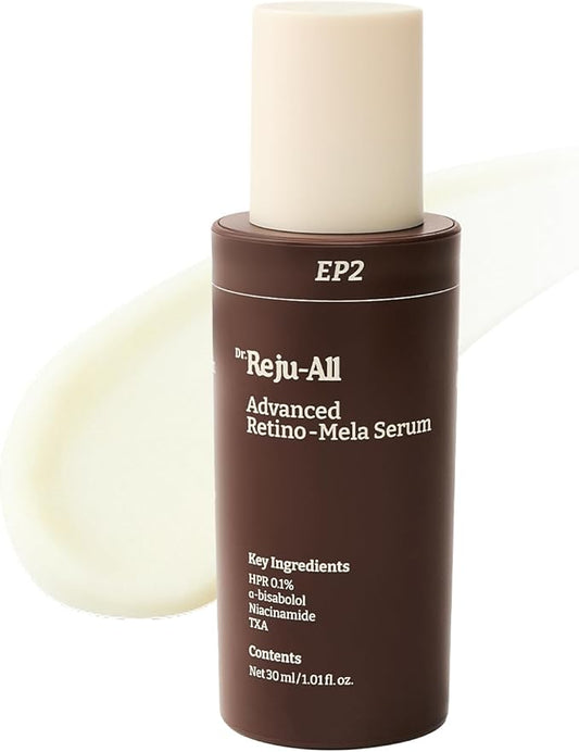 Reju-All Advanced Retino Mela Serum - HPR Retinol Serum For Face - Anti Aging, Pore Minimizer - Next Gen Korean Skin Care - Niacinamide 10% & Txa 4% - 30ml