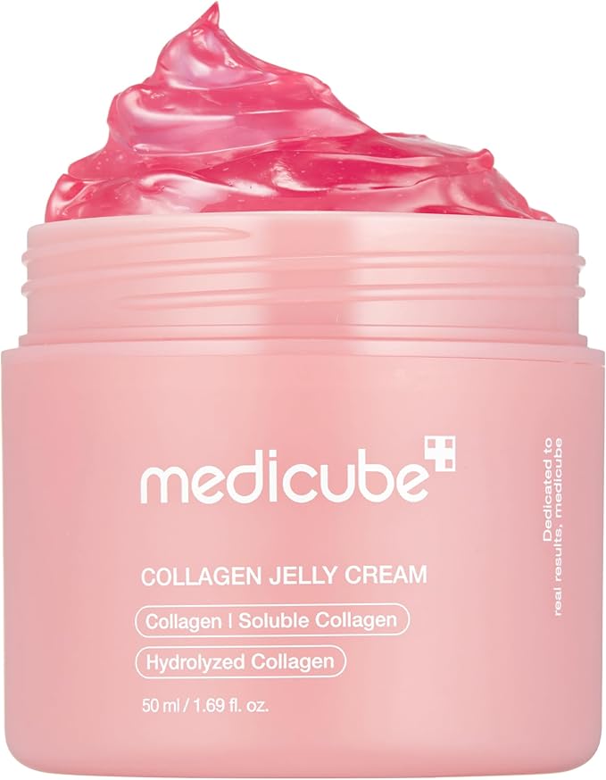 medicube Collagen Jelly Cream- Niacinamide & Freeze-Dried Hydrolyzed Collagen - Boosts skin's barrier hydration and gives 24h Glow & Lifted Look - Korean skincare (1.69 Fl Oz)